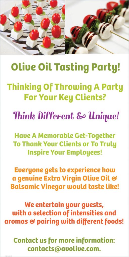 Olive Oil Tasting Event By Avolive